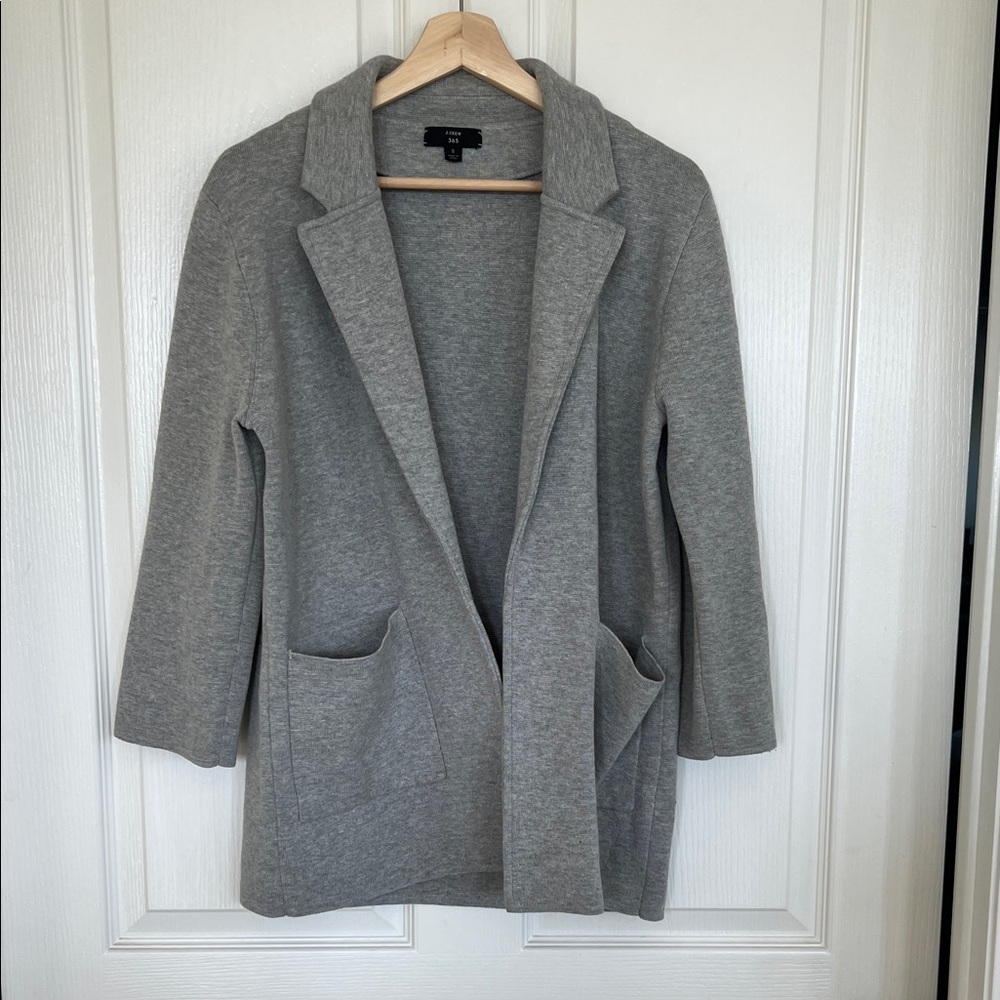 J. Crew Heather Gray Knit Sweater
